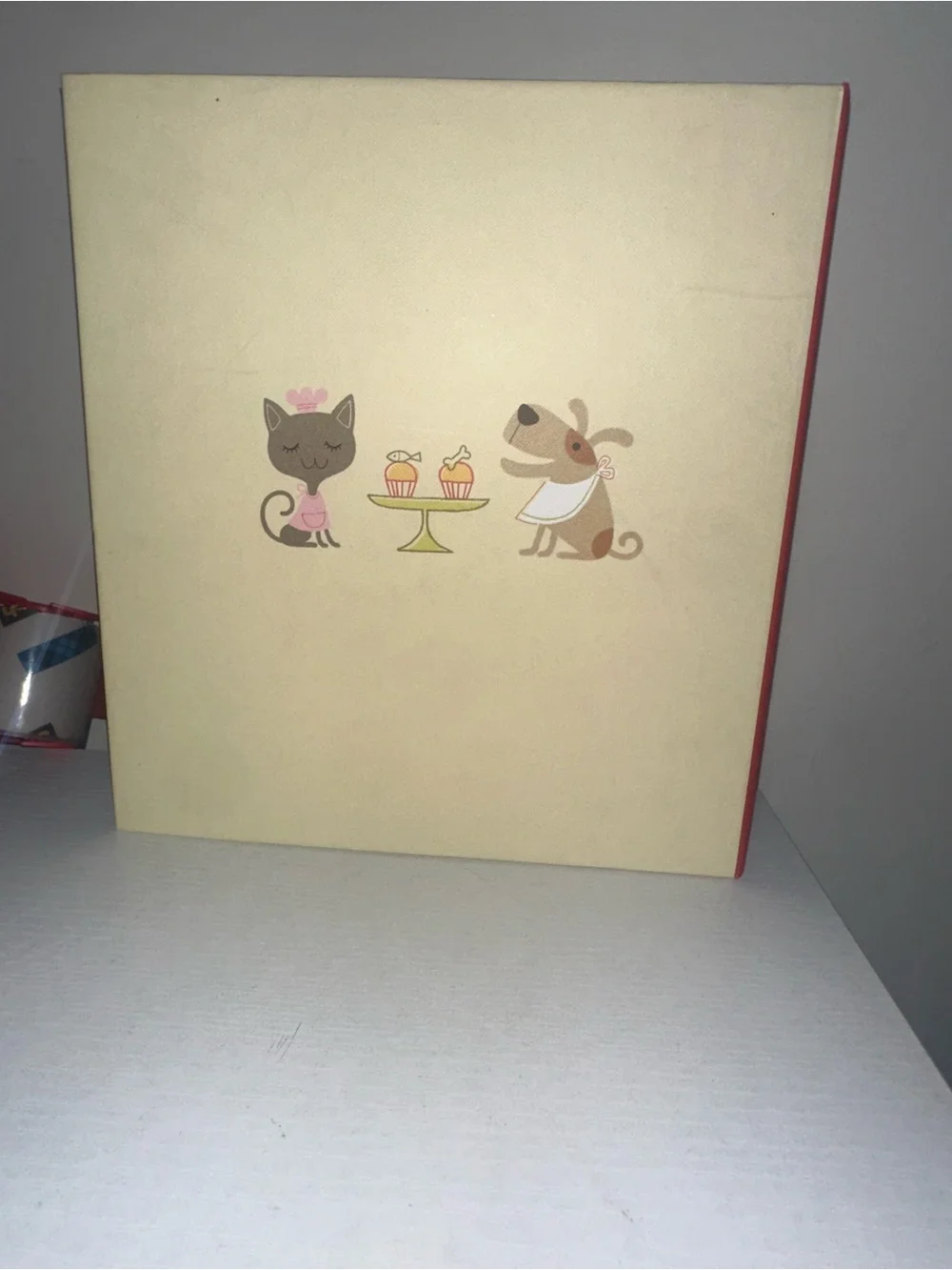 Source Unknown Kids Recipe Organizer Binder - Cream & Pink